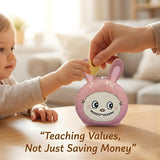 Cartoon Meytal Piggy Bank with Lock & Key | Kids Money Bank Metal Coin Box | Cute Piggy Bank for Kids | Kitty Bank, Gullak, Baby Money Bank - Random Color
