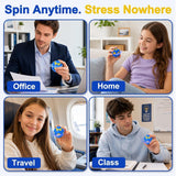 3D Printed Press to Spin Fidget Stress Ball | 360° Smooth Rotation Sensory Fidget Spinner | Birthday Return Gifts for Kids | Party Favours | Desk Fidget Toy for Teens & Adults Set