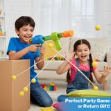 Foam Ball Blaster Toy Gun | Air-Powered Soft Bullet Shooter with 8 Foam Balls | Safe Pump Action Toy Gun for Kids 6+ | Outdoor Fun Games, Birthday Gift for Boys & Girls - Multi Color