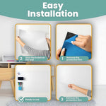 45x200 CM Re Usable Whiteboard Sticker for Kids | Self Adhesive White board for Home, School, Office | Includes 1 Marker | Easy Install, Perfect for Creative Learning - Pack of 1