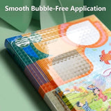 Transparent Book Cover Film – 30 Pcs Self Adhesive Waterproof Paper Sticker Book Covers | 3 Sizes (10 Each) Protective Book Binding Cover for School Textbooks, Notebooks, Office Books