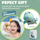 Wind-Up Turtle Bath Toy for Babies & Toddlers | Floating Swimming Water Toy for Kids 1 to 5 years old | Random Color, Pack of 1 | Baby Bathtub Toy, Infant Pool Toy, Wind Up Water Toy