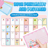 Rainbow Scratch Art for Kids, Squeegee Painting Kits, Rainbow Scratch Paper Art Set Notebooks, Magic Dot Scratch Painting Party DIY Gifts for Girls and Boys Ages 6 7 8 9 10 11 +