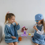Fashion Doll Set for Girls with 5 Outfits, Hat, Purse, Feeding Bottle & Baby Doll – Pretend Play Dress Up Doll Toys for Girls Aged 3, 4, 5, 6, 7 Years Old