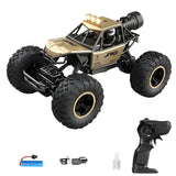 1:12 Scale 2.4Ghz Rechargeable Remote Control 4WD Alloy Off Road All Terrain Rock Crawler Toy Car, inbuilt with Booster Spray Function and Long Battery Life for Kids Adults