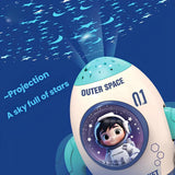 Space Rocket Baby Toy, Infant Tummy Time Toys for 3-6 Months, Interactive Crawling Rocket with Music, Lights, Water Steam, Star Projection for 6-12, 12-18 Month Toddlers Birthday Gifts