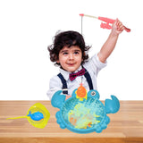 Magnetic Fishing Game for Kids | Crab Pond with 8 Fish, Rod & Net | Fun Fish Catching Toy for Kids Age 3-8 Years | Educational Fish Toys for Toddlers Boys Girls | Multi Color
