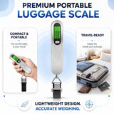 Weight Machine for Luggage - 50kg Capacity, Portable Hanging Weighing Scale for Bags, Baggage, Travel, Shop, Home & Gas Cylinder - Suitcase Weighing Scale, Luggage Scale for Flights