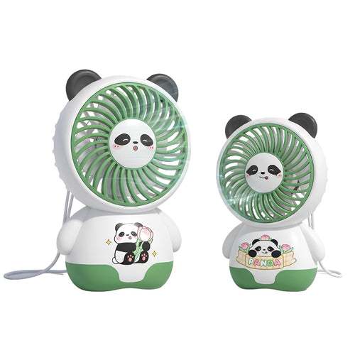 Handheld Panda Mini Portable Fan, Powerful Hand Fan Cute Design 3 Speed Personal Small Desk Fan, Lightweight Rechargeable USB Handheld Fan for Girls, Women, Men, Kids, Indoor, Outdoor