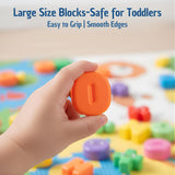 Big Size 28 Pc Toy Building Block Set with Storage Bag | Fun DIY Educational Toy for Kids | Creative Learning & Building and Construction Block Set for Children Boys and Girls