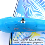 Electric Gliding Flying Bird Toy with Lights - Rechargeable Flying Toy Bird for Kids - Flaps Wings to Fly High and Fast - Outdoor Toys for Boys and Girls - Birthday Gift Idea Ages 3 4 5