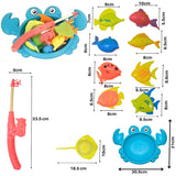 Magnetic Fishing Game for Kids | Crab Pond with 8 Fish, Rod & Net | Fun Fish Catching Toy for Kids Age 3-8 Years | Educational Fish Toys for Toddlers Boys Girls | Multi Color