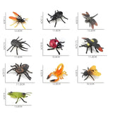 10 PCS Jumbo Insect Toys for Kids | Realistic Insects Toys Set for Pretend Play, Prank Toy Fun, Learning & Educational Activities | Big Size Bug Figures for Boys & Girls