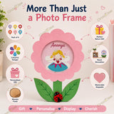 Wooden Flower Photo Frames for Kids, Colourful Mixed Designs, Cute Cartoon Picture Frames, Birthday Return Gifts and Party Favours for Boys and Girls Age 4-6 & 6-10 Years