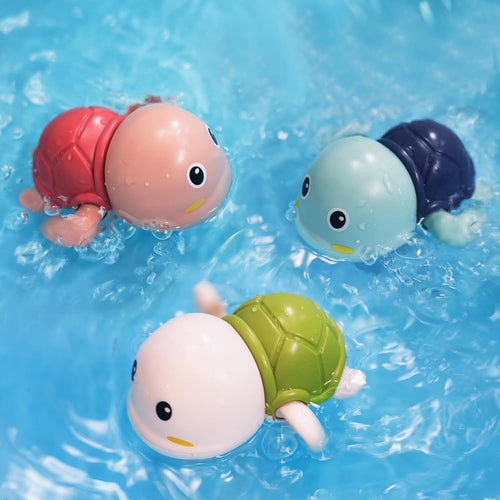 Wind-Up Turtle Bath Toy for Babies & Toddlers | Floating Swimming Water Toy for Kids 1 to 5 years old | Random Color, Pack of 1 | Baby Bathtub Toy, Infant Pool Toy, Wind Up Water Toy