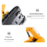 Friction Crane Toys for Boys - 1:55 Model Construction Toy with Straight Boom Arm, Movable Hook & 360° Rotation | Push & Go Toy Truck for Kids Age 3+ | Multicolor