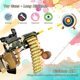 Glock Toy Gun for Kids | Manual | Long-Range with Magazine | Continuous Shoot  | Soft Foam Bullet Gun With 20 Bullets and 18 Chain Magazin- Random Colors