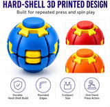 3D Printed Press to Spin Fidget Stress Ball | 360° Smooth Rotation Sensory Fidget Spinner | Birthday Return Gifts for Kids | Party Favours | Desk Fidget Toy for Teens & Adults Set
