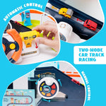 Car Race Tracks for Boys Car Adventure Toys for 3+ Year Old Boys Girls, City Rescue Preschool Educational Toy Vehicle Puzzle Car Track Playsets for Toddlers (Urban Rail Transit)