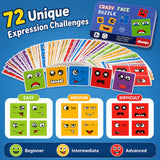 Cube Face Game - Fun and Educational Puzzle Game for Kids - Includes 4 Colorful Cubes and Matching Cards - Develops Memory and Recognition Skills - Suitable for Ages 4 and Up