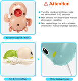 Wind-Up Turtle Bath Toy for Babies & Toddlers | Floating Swimming Water Toy for Kids 1 to 5 years old | Random Color, Pack of 1 | Baby Bathtub Toy, Infant Pool Toy, Wind Up Water Toy