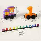 Small Wooden Magnetic Digital Train Toy for Kids (0–10) | Montessori & STEM Learning Number Train with Engine | Early Learning Educational Toy for Toddlers & Preschool Kids