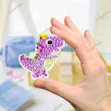 DIY Diamond Painting Sticker Kit for Boys, 15 Dinosaur Gem Art Stickers, 5D Diamond Art & Craft Activity Kit with Colourful Rhinestones & Tools, Birthday Gift for Boys 6-12 Years