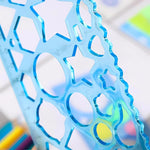 Creative Gift Designer Kawaii Spiral Spirograph Geometric Ruler Drafting Tools Art& Craft Sets School Stationery Return Gift for Children Kids Students Birthday -Pack of 1 (7+1 items)