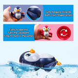 Wind-Up Cute Penguin Bath Toy for Babies & Toddlers | Floating Swimming Water Toy for Kids 1 to 5 years old | Random Color, Pack of 1 | Baby Bathtub Toy, Infant Pool Toy, Wind Up Water Toy