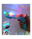 Light Up Gear Toy Gun for Kids, Toy Guns For Boys With Moving Gears, LED Effects, and Music, Interactive LED Toy Guns for Kids, Great Gift Idea Light Up Toys For Kids , Random Color