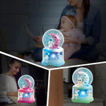 Space Music Ball Globe Toy | Light & Sound Snow Globe Space Theme | Bump & Go Moving Musical Toy with Air-Blowing Effect | Standby Light Mode & Moving Mode | Multi COlor and Design