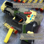 Glock Toy Gun for Kids | Manual | Long-Range with Magazine | Continuous Shoot  | Soft Foam Bullet Gun With 20 Bullets and 18 Chain Magazin- Random Colors