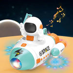 Light and Sound Musical Space Rocket Car with Astronaut – Light & Sound Toy for Kids | Space Toys for 3,4,5,6 Years Old | Birthday Gift for Newborn, Boys & Girls | Motor Skills Development