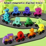 Small Wooden Magnetic Digital Train Toy for Kids (0–10) | Montessori & STEM Learning Number Train with Engine | Early Learning Educational Toy for Toddlers & Preschool Kids