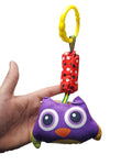 Hanging Soft Rattle Toys for Babies Girls Boys Car Seat Crib Cot Plush Soft Rattle Toy (Random Multi Color - Owl)