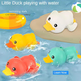 Wind-Up Cute Duck Bath Toy for Babies & Toddlers | Floating Swimming Water Toy for Kids 1 to 5 years old | Random Color, Pack of 3 | Baby Bathtub Toy, Infant Pool Toy, Wind Up Water Toy