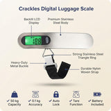 Weight Machine for Luggage - 50kg Capacity, Portable Hanging Weighing Scale for Bags, Baggage, Travel, Shop, Home & Gas Cylinder - Suitcase Weighing Scale, Luggage Scale for Flights