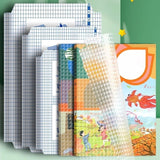 Transparent Book Cover Film – 30 Pcs Self Adhesive Waterproof Paper Sticker Book Covers | 3 Sizes (10 Each) Protective Book Binding Cover for School Textbooks, Notebooks, Office Books