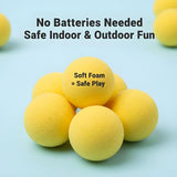 Foam Ball Blaster Toy Gun | Air-Powered Soft Bullet Shooter with 8 Foam Balls | Safe Pump Action Toy Gun for Kids 6+ | Outdoor Fun Games, Birthday Gift for Boys & Girls - Multi Color