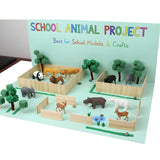 12 PCS Medium Size Wild Animals Toys for Kids | Realistic Jungle & Safari Animal Figures | Wildlife Toy Set for Pretend Play, Learning & Education | Durable Zoo Animals for Kids
