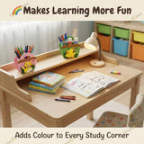 Wooden Pen Stand for Kids, Colourful Pencil Holder & Desk Stationery Organiser, Birthday Return Gifts and Party Favours for Boys and Girls 6-10 years old, Kanjak Gifts