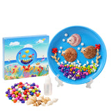 DIY Shell Art Kit for Kids Boys & Girls Age 3+ | 3D Seashell Mosaic Craft Kit with Plate, Glue, Brush, Shells & Colourful Stones | Creative Art & Craft Activity for Children 4-12 Years Old