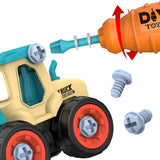 2-in-1 Take It Apart DIY Construction Truck Set for Kids  | Assemble Toys with Screwdriver | STEM Building Construction Vehicle Toy for Boys 2–5 Years (Pack of 2 Vehicles, Random Colors)