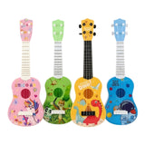 Kids Ukulele Guitar Toy 17 Inch Cartoon Theme | 4 String Musical Guitar for Beginners | Learning Instrument Toy for Boys & Girls Age 3–10 | Random Color & Design