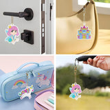 DIY Diamond Painting Sticker Kit for Girls, 15 Princess, Fairy & Unicorn Gem Art Stickers, 5D Diamond Art & Craft Kit with Colourful Rhinestones & Tools, Birthday Gift for Girls 6-12 Years