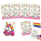 Kids Puffy Art Kit 4-10 Years, 1 Sheet 4 Pens & Dropper