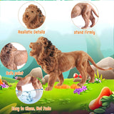 12 PCS Medium Size Wild Animals Toys for Kids | Realistic Jungle & Safari Animal Figures | Wildlife Toy Set for Pretend Play, Learning & Education | Durable Zoo Animals for Kids