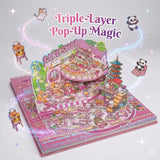 Miniature Worlds Sticker Activity Book for Kids | Random Theme DIY Mini House Scene Creator with Hundreds of Stickers, Tearable Pages & Reference Artwork | Creative Learning Toy (Pack of 1)