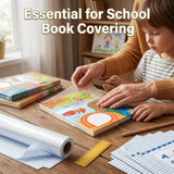 Transparent Book Cover Film – 30 Pcs Self Adhesive Waterproof Paper Sticker Book Covers | 3 Sizes (10 Each) Protective Book Binding Cover for School Textbooks, Notebooks, Office Books