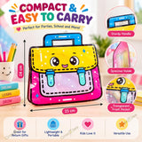 Birthday Return Gift Bags for Kids, Cartoon Backpack Goodie Bags, 24 x 25 cm, Sliding Lock Pouches with Handle, Standing Bottom & Clear Window for Party Favours, Toys & Candies